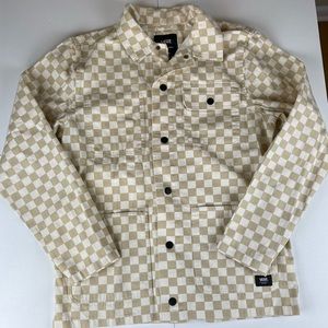 VANS Checkered Drill Jacket Sz Medium